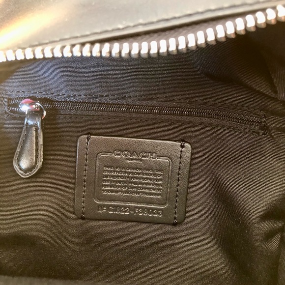 Coach mini Charlie zebra print canvas/leather/nylon backpack - Picture 5 of 7